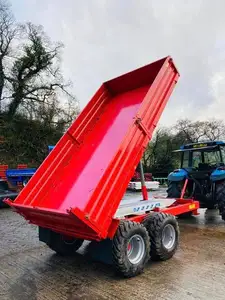 Maquinaria agrícola asequible Remolque volquete automático montado en tractor agrícola pequeño Remolque volquete de 3 toneladas a la venta.