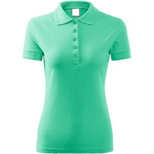 Venta al por mayor de alta calidad 100% algodón de las mujeres para los polos nuevo estilo de ropa informal logotipo personalizado de impresión de manga corta transpirable - Product Image 4