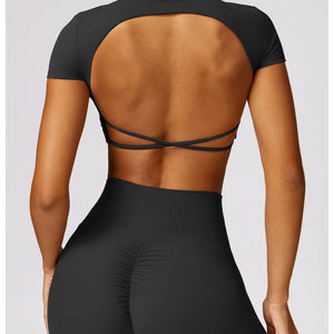 Conjuntos de fitness personalizados de alta calidad para mujer, tops a medida, sujetadores, mallas, conjuntos de Yoga, equipo de Yoga personalizable - Product Image 6