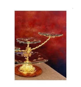 Bandeja de Servicio de Metal Ecológica, Duradera y Apta para Lavavajillas, para Fiestas y Eventos en India, Funcional para Organización de Mostrador - Product Image 3