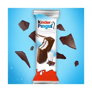 Kinder Pingui Collation crémeuse au chocolat au lait Délicieux remplissage de crème au lait réfrigérée recouverte de chocolat lisse pour enfants et adultes - Product Image 2