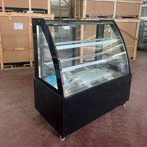 Vitrine commerciale de gâteau en marbre <span class=keywords><strong>noir</strong></span> économe en énergie Dessert pain vitrine réfrigérée <span class=keywords><strong>congélateur</strong></span> à gâteau - Product Image 3
