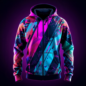 Sudadera con capucha y cremallera de algodón suave con cremallera frontal y opciones de etiqueta privada OEM/ODM - Product Image 2