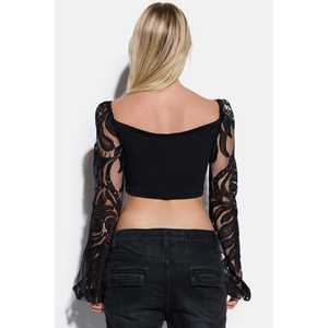 Chemise courte d'été chic et décontractée pour femmes, manches courtes, col rond, polyester tricoté, coupe régulière, occasions de fête - Product Image 4