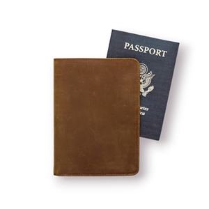 Genuine Leather Vintage <b>RFID</b> Blocking Short Passport <b>Holder</b> Slim Wallet ID <b>Card</b> <b>Holder</b> Unisex Travel Customizable Brand - Product Image 2