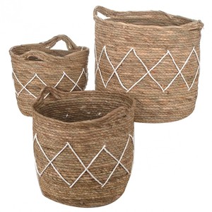 Panier de décoration en jacinthe d'eau Offre Spéciale Organisateur de stockage Durable tissé à la main Autres décorations pour la maison - Product Image 1