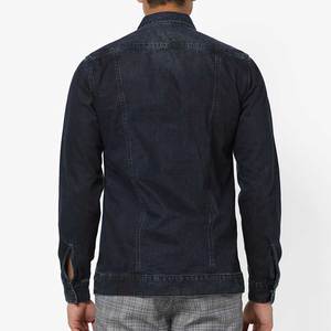 Veste en jean matelassée personnalisée pour hommes en grande quantité pour l'hiver vêtements à fleurs brodés sur toute la surface veste en jean pour hommes - Product Image 3
