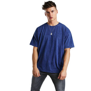 Camiseta de Hombre con Logotipo Personalizado, Algodón Grueso, Lavado Ácido, Jersey Liso, Nuevo Diseño, Corte Regular, con Estampado - Product Image 1