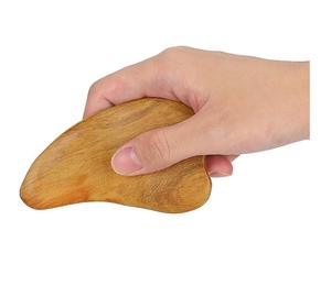 Masseur en bois Gua Sha pour détendre les muscles, artisanat en bois d'acacia massif - Product Image 1