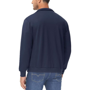 Stylish <b>Blue</b> Plain Track Jacket <b>Men</b> Custom Full Zip Lightweight 100% Polyester Training Gym Sportswear Street Outdoor Jackets - Product Image 2