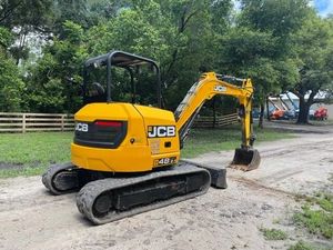 Mini-excavatrice JCB 48Z-1 avec chargeur frontal pour chantiers de construction et tracteur-excavateur frontal MINI CAT / JCB - Product Image 5