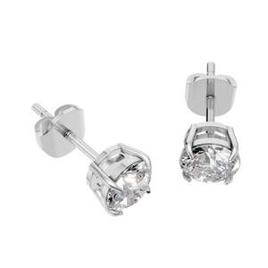 Pendientes de Diamante Moissanite Solitario, Chapados en Oro de 14k y 18k, para Mujer, Fiesta, Boda, Joyería con Certificado IGI - Product Image 4