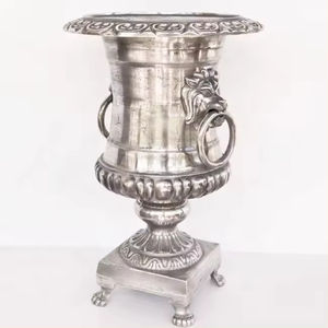 Fancy Planter Pot Trending Design Wedding Decor Houseware Florero Color plata Uso para restaurante decorativo - Product Image 5