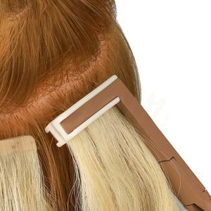 Pinza para Extensiones de Cabello con Cinta Adhesiva, de Acero Inoxidable Negro, Superficie Plana, Herramienta para Sellado de Extensiones de Cabello para Mujeres - Product Image 4