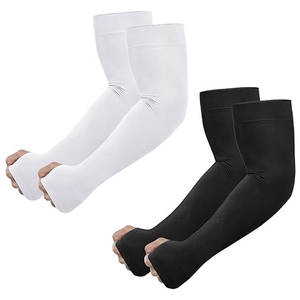 Manchons de bras de protection solaire UV avec trou pour le pouce pour hommes femmes jeunes, manches de refroidissement pour couvrir le tatouage, chaussettes à main à mi-compression - Product Image 6