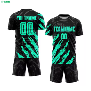 Quick Dry Sublimated Fabric 100% Polyester Eco-Friendly Anti-shrink Soccer Jersey Uniform for Men Professional Sports - Product Image 3