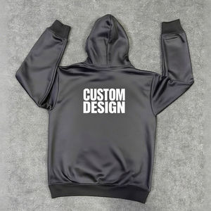 Sweat à capuche pour homme, streetwear d'hiver, logo personnalisé, haute qualité, coupe classique, strass, 100% coton, écologique, OEM - Product Image 3