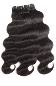 Extensiones de cabello humano Natural para mujer, mechones de pelo indio de doble trama de grado 12A, color negro, sin procesar - Product Image 2