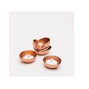 Copper Candle Stand for Round Shape Home Decor Handmade <b>Candelabra</b> <b>Gold</b> Copper Pillar Holder Decorative Items - Product Image 5