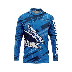 Camisa de Pesca Ligera de Moda, Spandex/Poliéster, OEM ODM, Manga Larga, con Capucha, Protección UV UPF 50, Secado Rápido, para Pesca con Señuelos - Product Image 3
