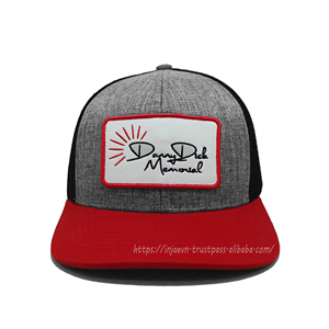 Chapeaux de camionneur brodés avec logo personnalisé OEM 2 tons de haute qualité Vente en gros de chapeaux de camionneur de sport au Vietnam - Product Image 1
