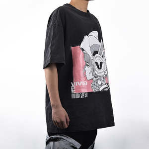 Camisetas en blanco sólidas informales de lona de algodón 100% con estampado Digital de manga corta de secado rápido para hombre de alta calidad - Product Image 2