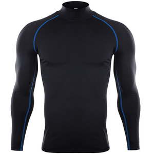 Long Sleeve Men's Rash Guard <b>Compression</b> <b>Shirts</b> Custom Quick Dry Breathable Eco-Friendly Spandex/Polyester Gym BJJ MMA OEM - Product Image 6