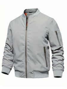 Chaqueta Bomber de Piel de Oveja Negra para Hombre, Personalizable, de Alta Calidad, Transpirable, con Capucha, para Invierno - Product Image 3
