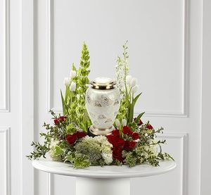 Handmade <b>Large</b> Adult Size Mosaic Aluminium Glass Cremation <b>Urn</b> Individual Tiles Applied by Hand for Unique Funerals - Product Image 5