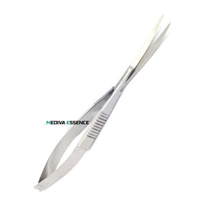 Castroviejo Micro Spring Tijeras Instrumento quirúrgico oftálmico Borde afilado Curvo Acero inoxidable Manual Fuente de alimentación para ojos - Product Image 1