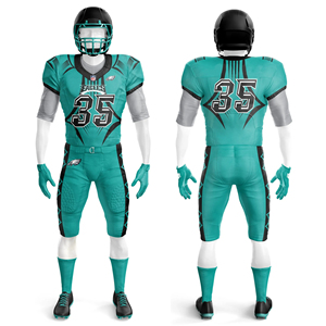 Maillot de football américain brodé personnalisé de haute qualité uniforme de football américain respirant surdimensionné cousu - Product Image 1