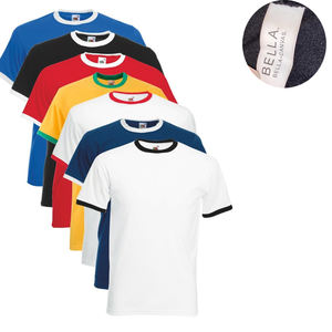 เสื้อยืดริงเกอร์ผ้าโพลี/คอตตอน Bella Canvas แบบสั่งทำขายส่ง - Product Image 4