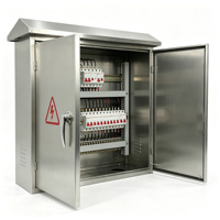 Caja de Conexiones de Doble Puerta de Acero Inoxidable 304, Impermeable IP65, Resistente a la Intemperie, para Montaje en Pared, Caja de Control Eléctrico
