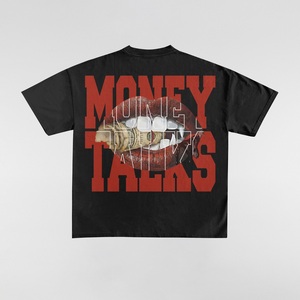 T-shirts décontractés pour hommes à col rond imprimés, style streetwear, coupe ample, commande en gros - Product Image 1