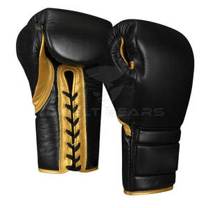 2025 venta al por mayor disponible cordones guantes de boxeo guantes de entrenamiento de cuero PU Premium con soporte de muñeca - Product Image 2