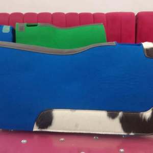 Sillines de caballo occidentales de diseño clásico Premium Almohadilla de sillín de fieltro portátil con cuero de trabajo cómodo y de estilo - Product Image 5