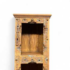 <b>Rustic</b> Wooden Bookshelf for Home Office Living Room Bedroom School Hotel with Durable Metal Construction Bookcases <b>Cabinet</b> - Product Image 3