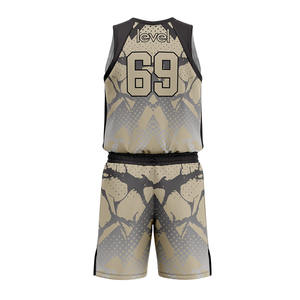 Nouveauté : Ensembles d'uniformes de basketball sans manches légers, 100 % polyester, respirants et antibactériens, personnalisables avec votre marque privée - Product Image 2
