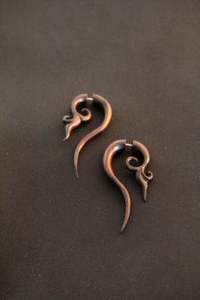 Vente directe d'usine rétro Style occidental Vintage bois goutte d'eau boucles d'oreilles meilleur prix bas quantité minimale de commande vente chaude accessoires de mode - Product Image 4