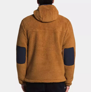 Veste d'hiver en polaire sherpa ample et chaude avec poche zippée, vestes en polaire de chasse personnalisées, veste en polaire sherpa coupe-vent - Product Image 3