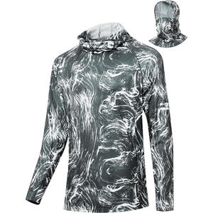 Sudadera CON CAPUCHA DE PESCA personalizada para hombre, protección solar UPF, equipo de manga larga para exteriores con logotipo personal - Product Image 1