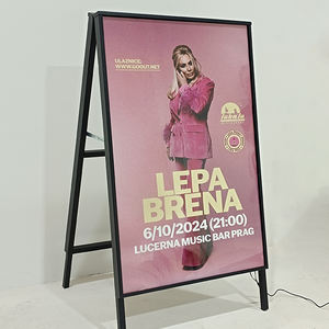 Exhibidor de Carteles Tipo A para Centros Comerciales, Exhibidor de Pie para Tiendas, Letrero de Acera Tipo A para Exteriores - Product Image 5