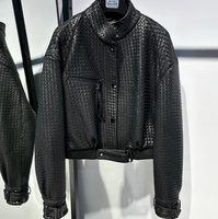 Veste en cuir à manches longues pour filles Veste en cuir véritable pour femmes de qualité supérieure dans un style motard Vente en gros