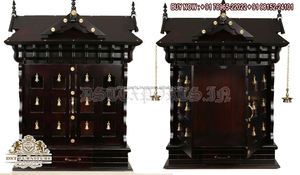 Big Size Pooja Temples in Teak <b>Wood</b> for <b>Sale</b> Traditional Hand <b>Carved</b> Teak Wooden Mandirs Online Shop Big Wooden Pooja Temple USA - Product Image 5