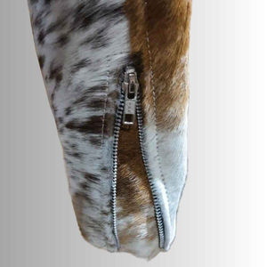 Chaquetas de Cuero Genuino Transpirables para Mujer, Nuevas 2026, con Tela de Lona, Último Diseño, con Logotipo Personalizado, Pelo de Vaca, Gran Venta - Product Image 5