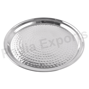 Plaque de charge martelée Plaque de charge conçue C-Base naturelle pour les tables de ferme et Boho - Product Image 1