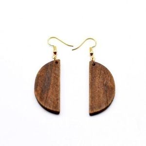 Superventas creativo Arco Iris amistad gesto pendientes de madera Retro divertido tipo Bekind moda gente pendientes SCI Accesorios - Product Image 2