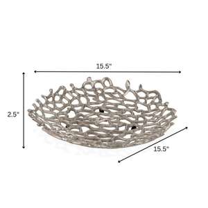 Bol à fruits décoratif Bols en argent Table Accessoires de décoration de la maison Bols en aluminium Style contemporain Décoration de mariage Plat - Product Image 2