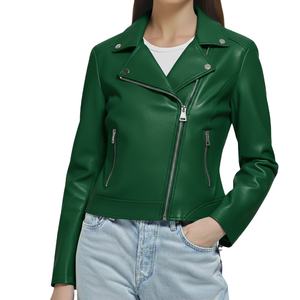 Luxury High Quality Eco-Friendly <b>Leather</b> Zipper <b>Jacket</b> Top Women Men Fashion Genuine <b>Real</b> <b>Leather</b> <b>Jacket</b> Custom Made Fit Premium - Product Image 4