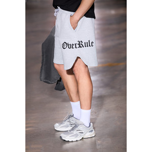 GRIMELANGE ASEREJE Short pour homme en coton biologique 100% avec détails imprimés, double poche et cordon de serrage - Product Image 1